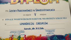 Kolejny świetny występ naszych uczniów w rozgrywkach w unihokeja