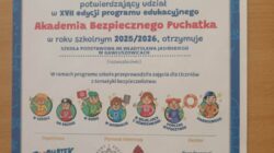 Podsumowanie programu „Akademia Bezpiecznego Puchatka” realizowanego w klasie 1 w roku szkolnym 2025/26